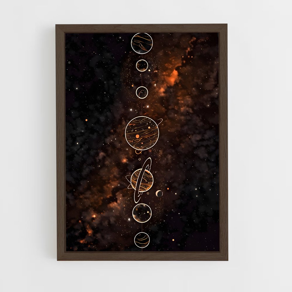 Poster Harmonie Astrale – affiche Système solaire (vue 5)